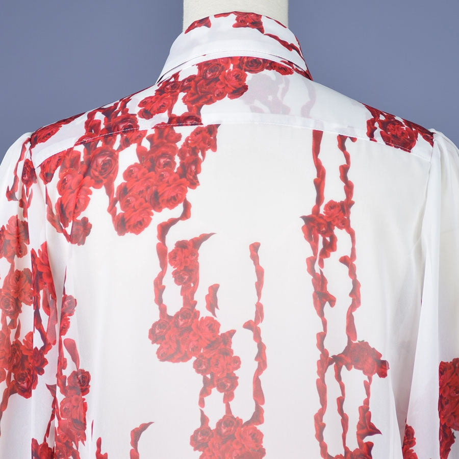 Bloody Rose Long Dress Blouse