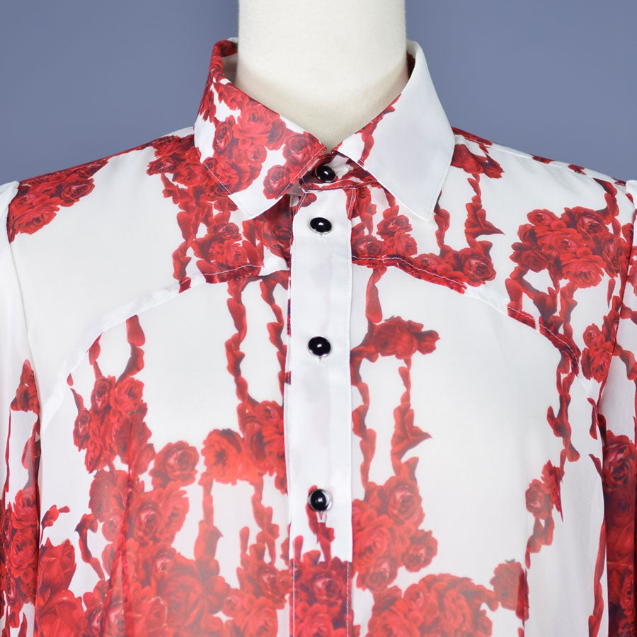 Bloody Rose Long Dress Blouse