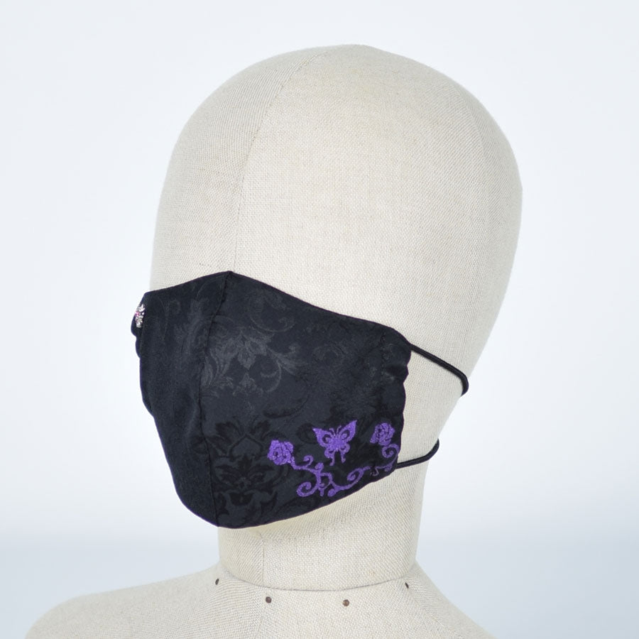 Butterfly and Rose Mask Wear / M