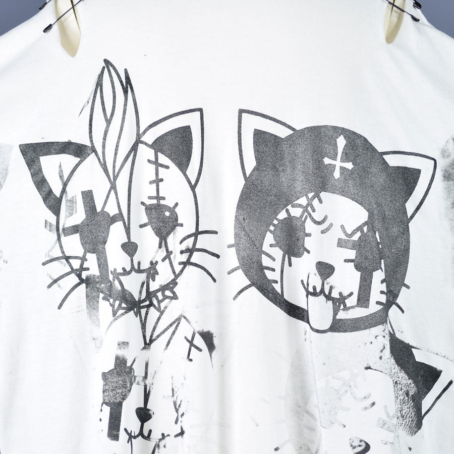 Hand-Drawn Cross Oversize T-SH