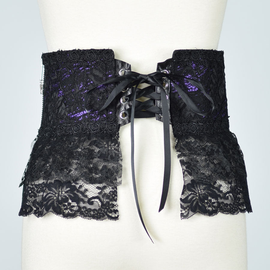 Black Lace Ruffle Corset