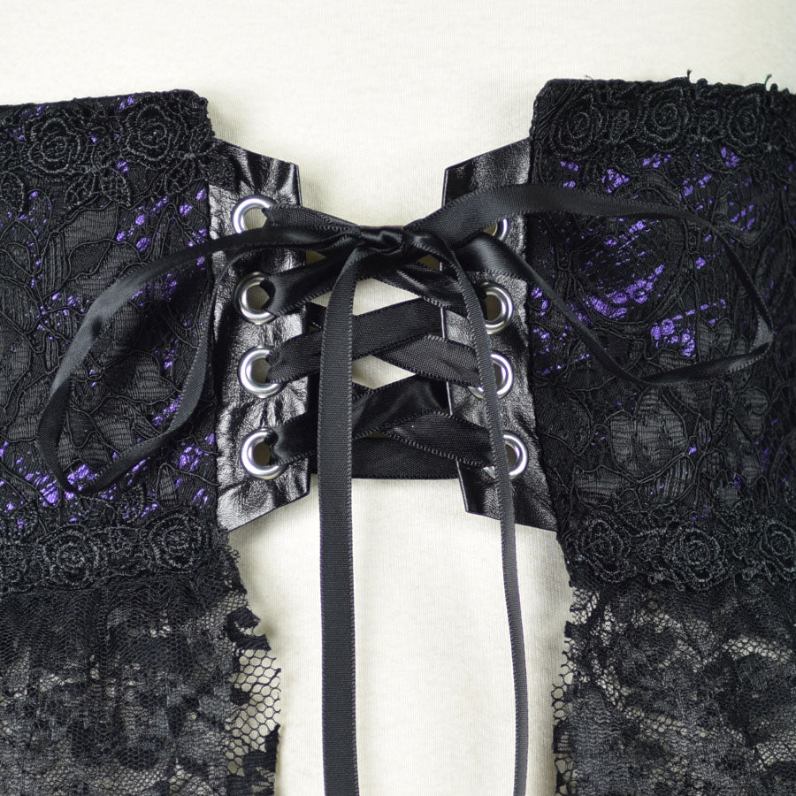 Black Lace Ruffle Corset