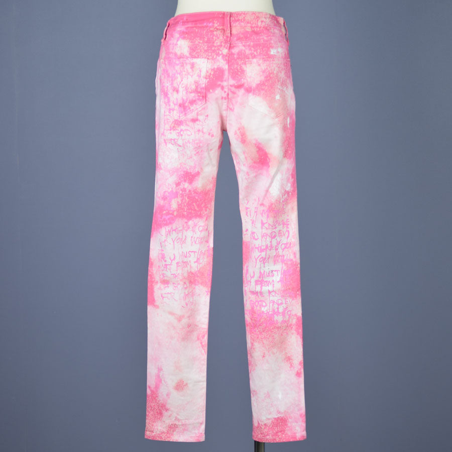 Hand painted Stretch skinny pants