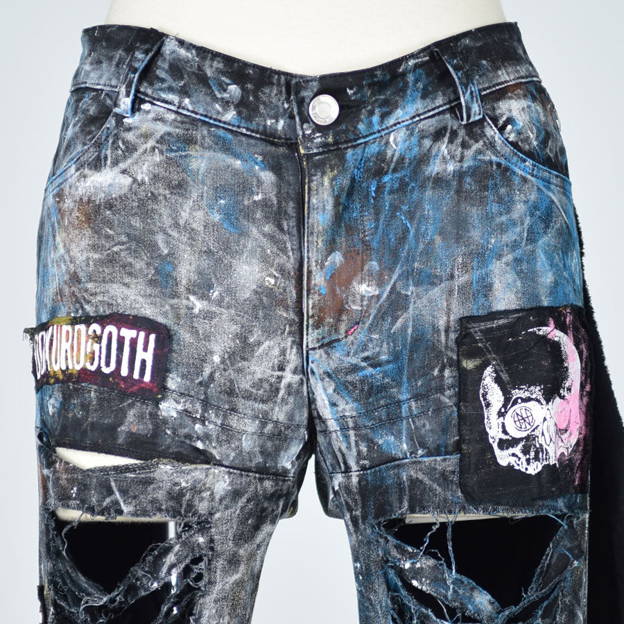 Slash paint damage pants