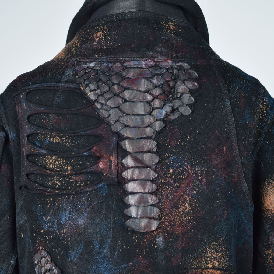 DRAGON LEATHER PAINT BLOUSON