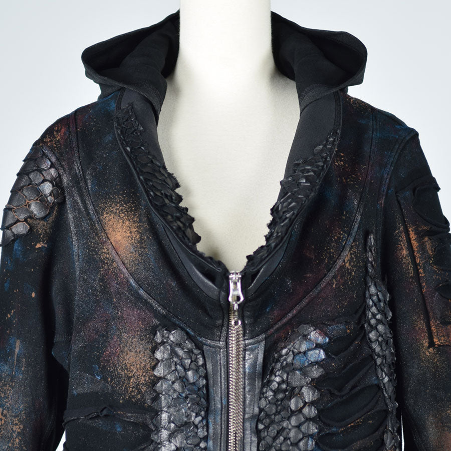 DRAGON LEATHER PAINT BLOUSON