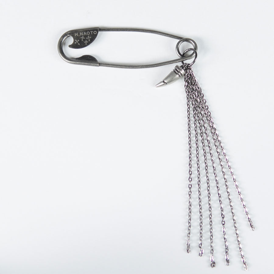 Claw safety pin brooch