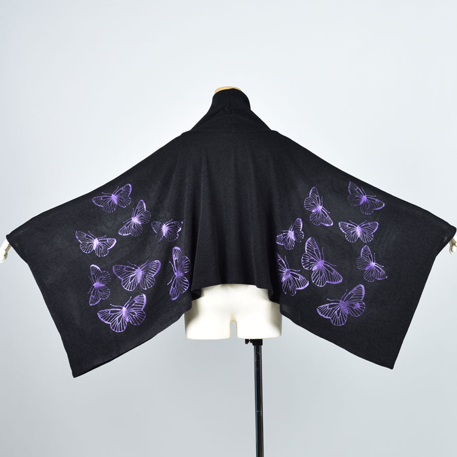 Kimono High Neck Butterfly Knit