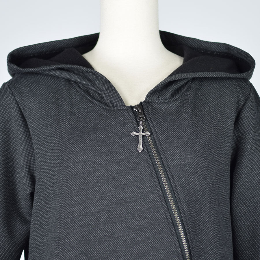 Asymmetric Long Hoodie / M