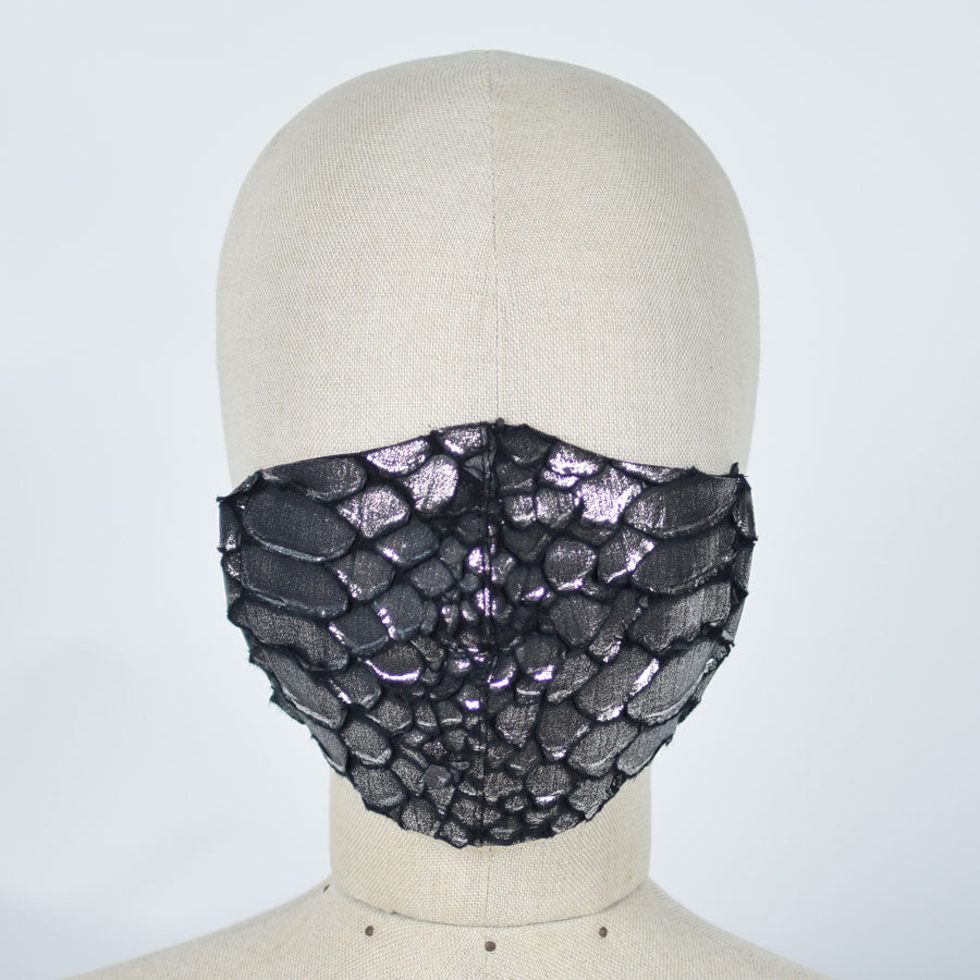 Silver Dragon Leather Mask Wear (2 size)
