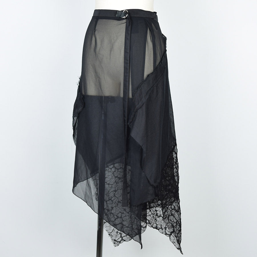 Gothic Damage Wrap Skirt