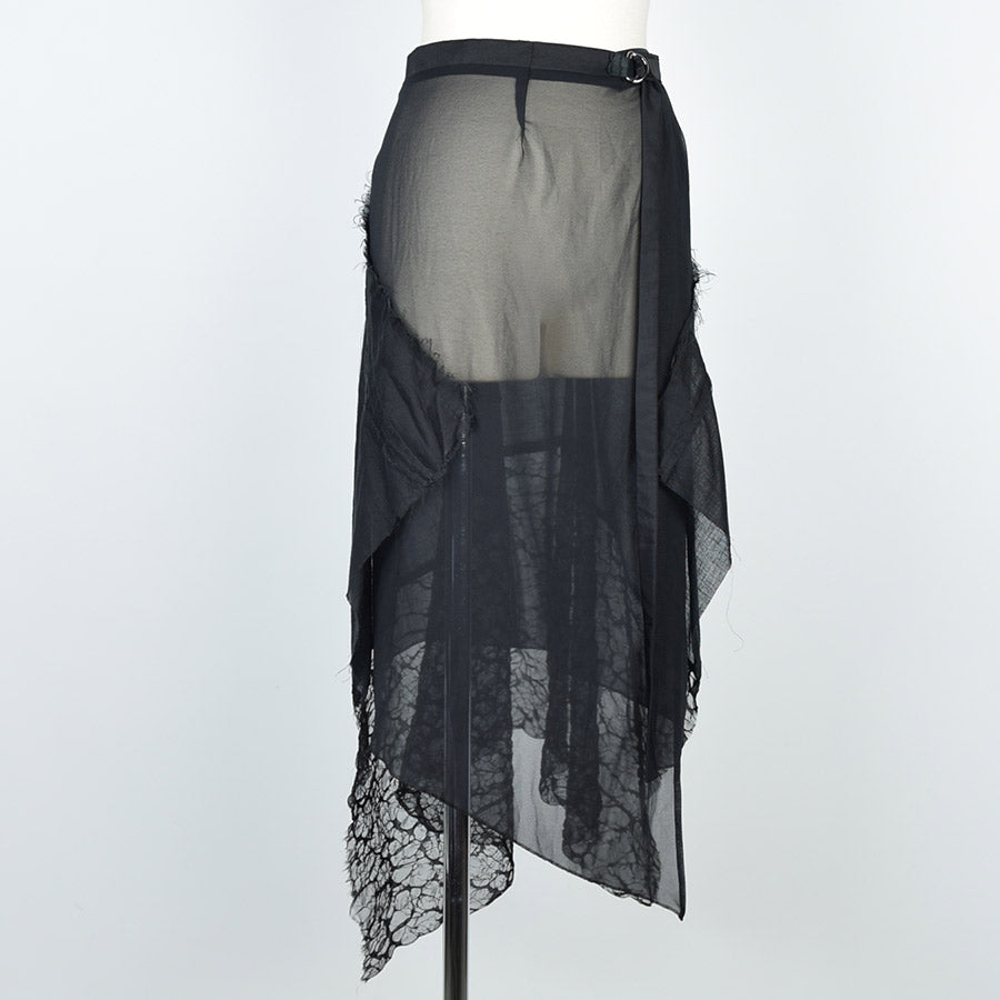 Gothic Damage Wrap Skirt
