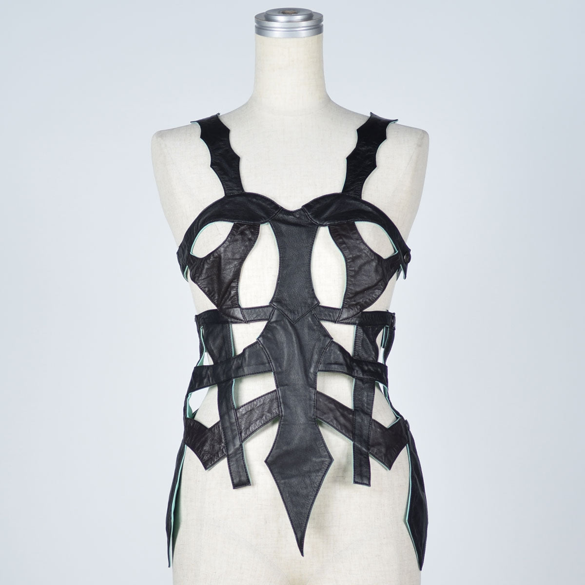 Armor leather corset