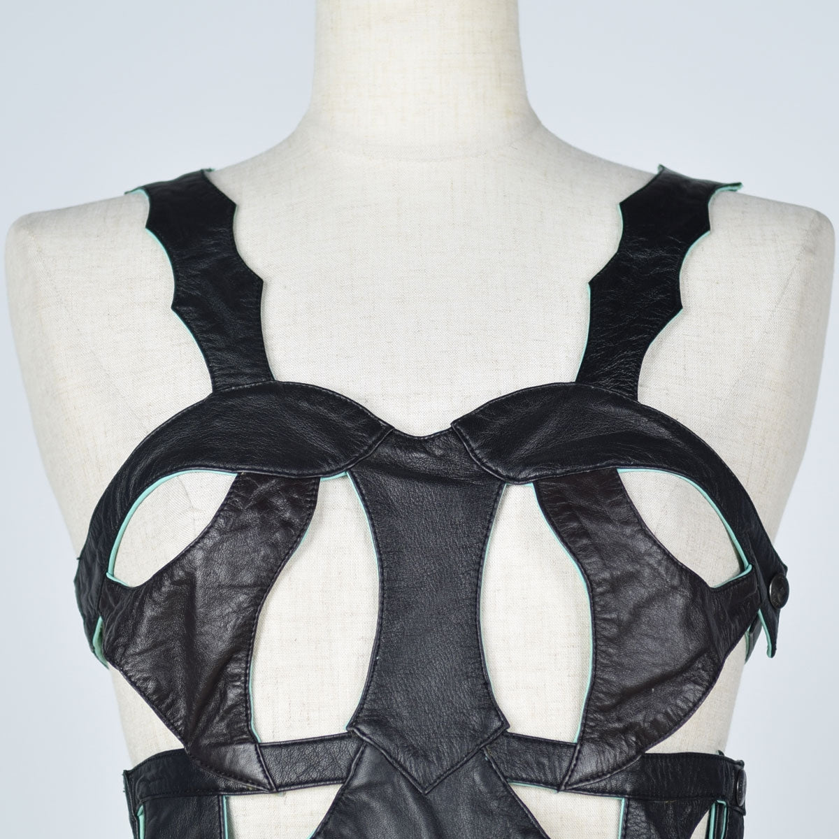 Armor leather corset