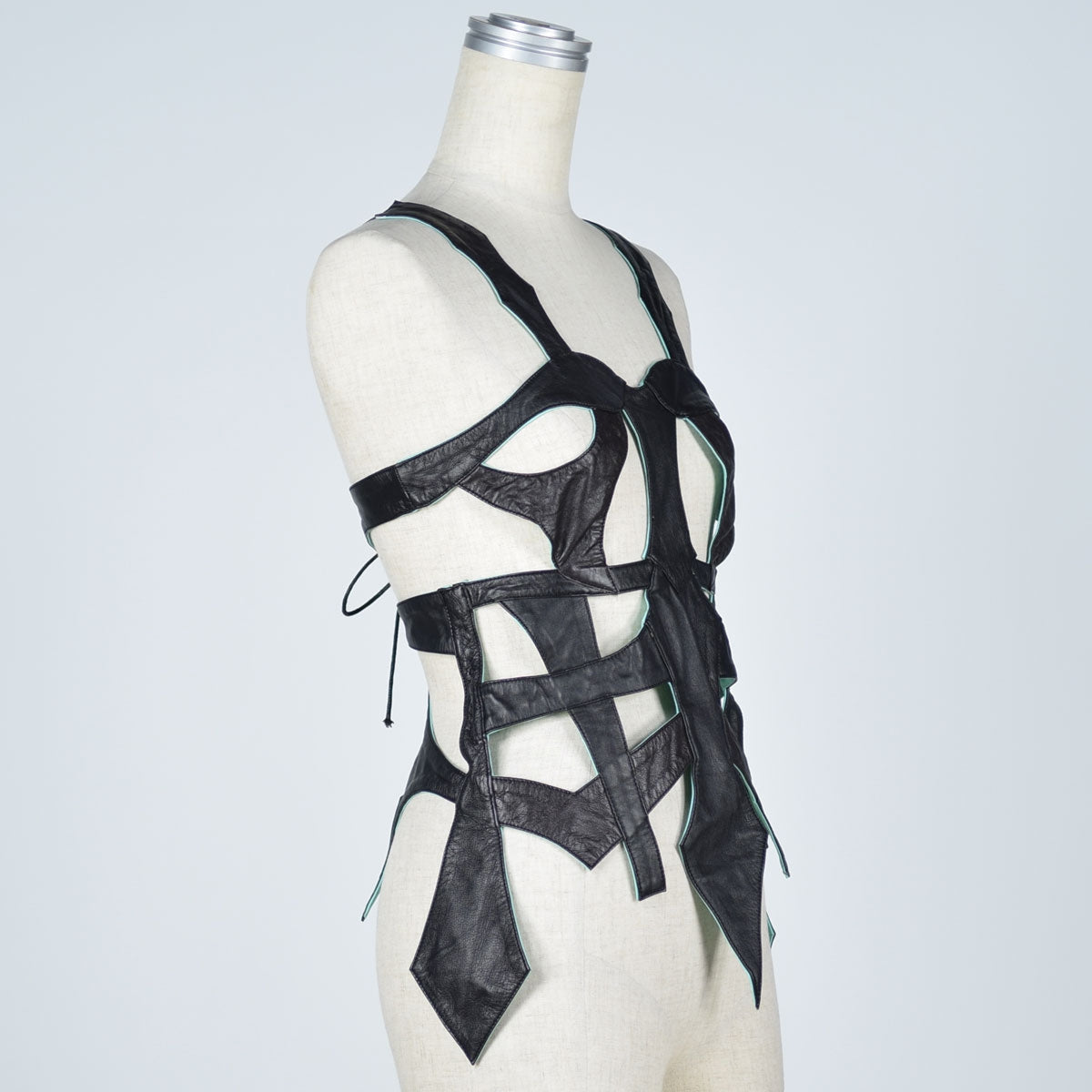 Armor leather corset