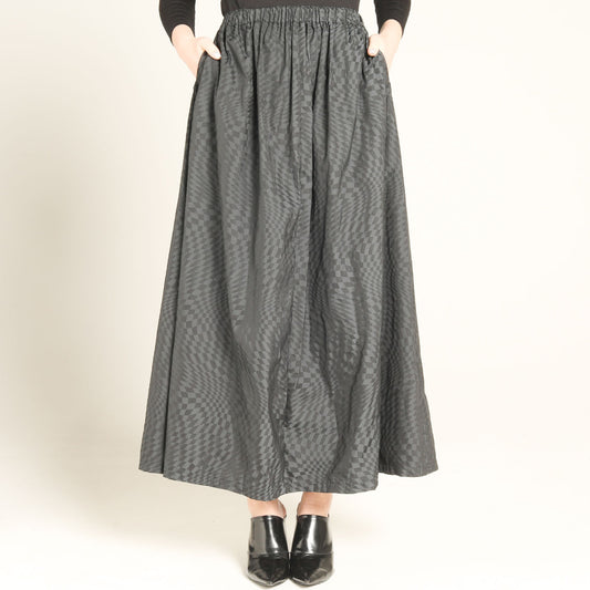 Geometric Pattern Long Skirt