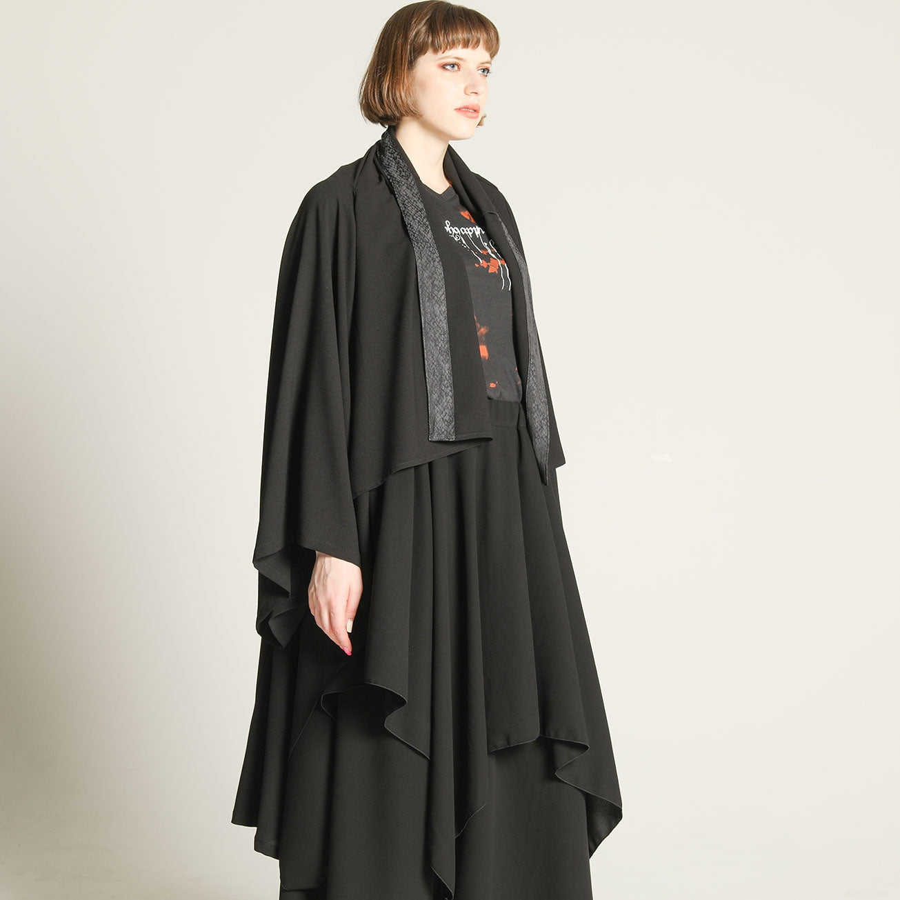 Snake drape kimono cardigan