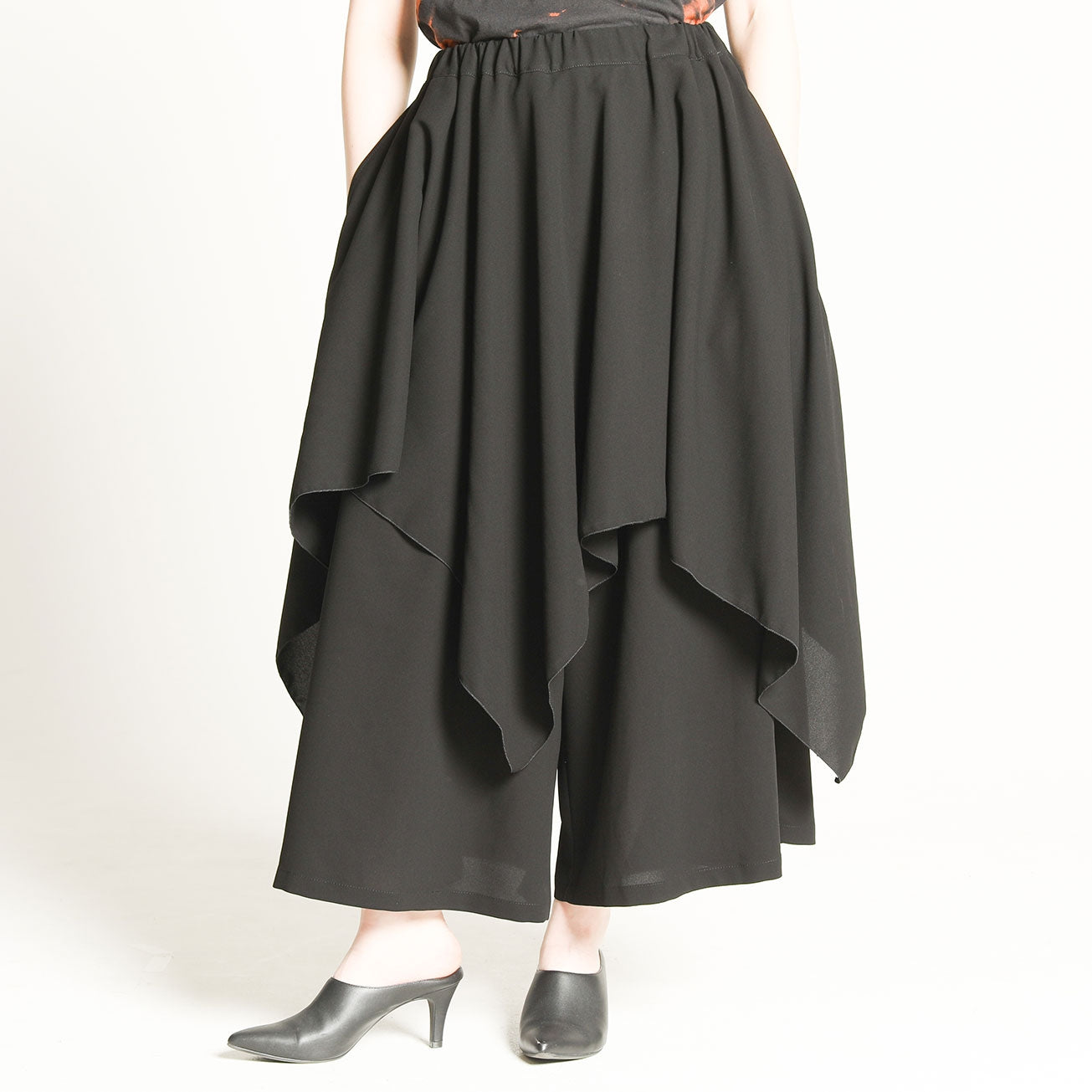 Flared skirt wide pants