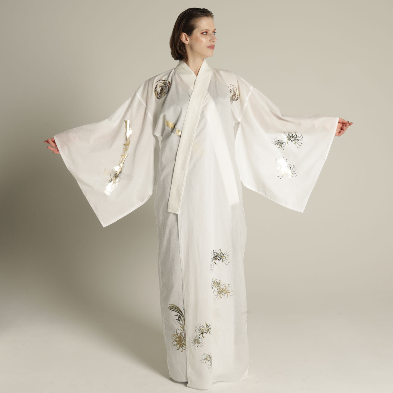 TURU-KAMON gauze YUKATA