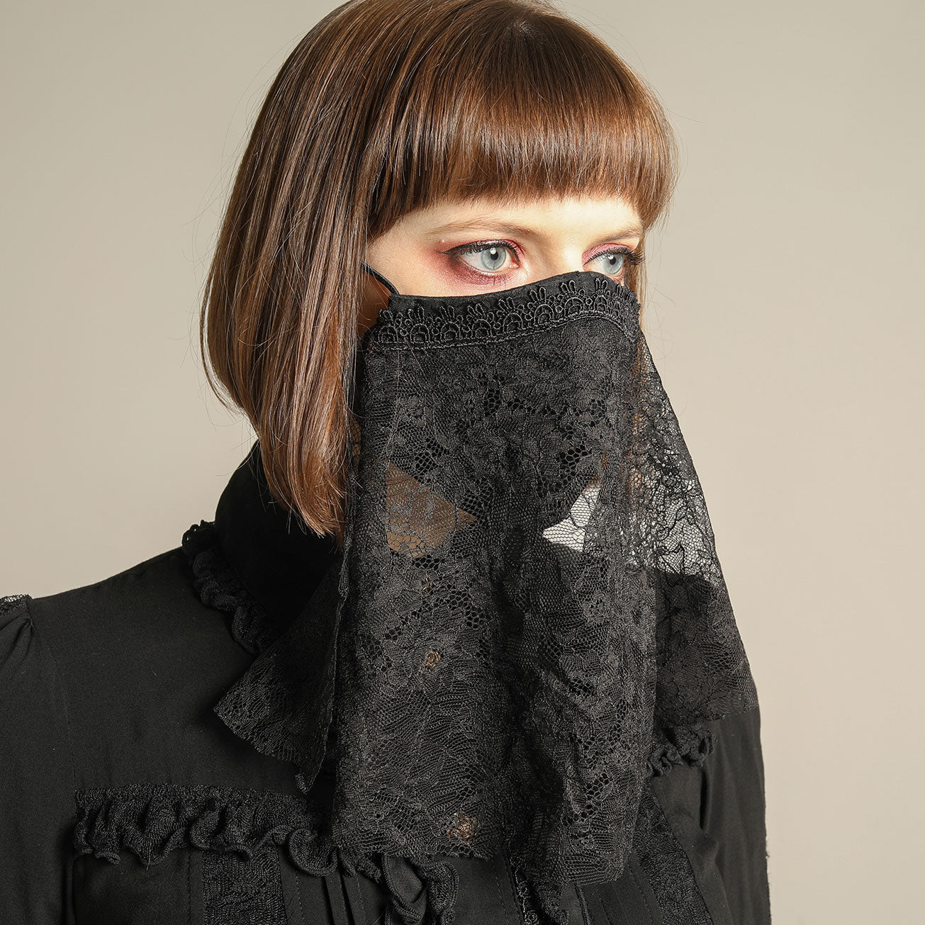 Covered Lace Mask Wear (2 sizes)