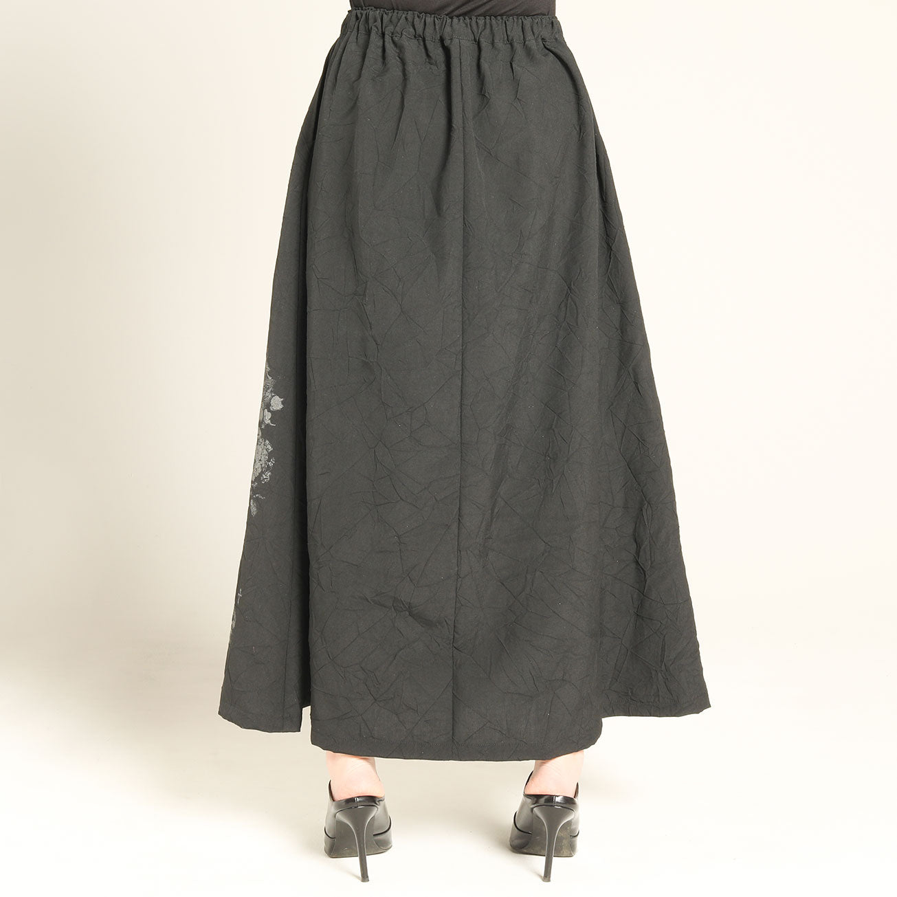 Wrinkle Material Skirt