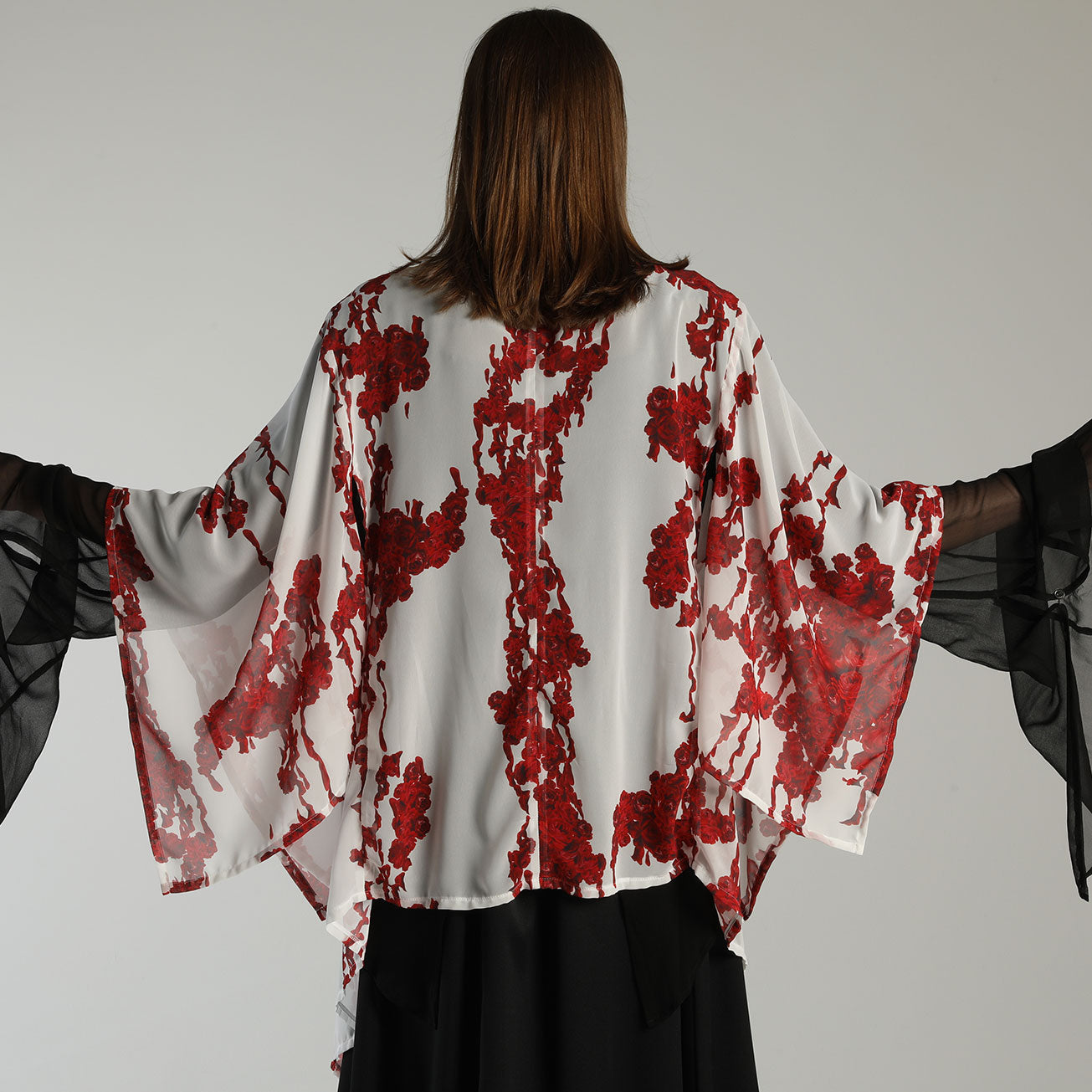 Blood Rose See-through KIMONO