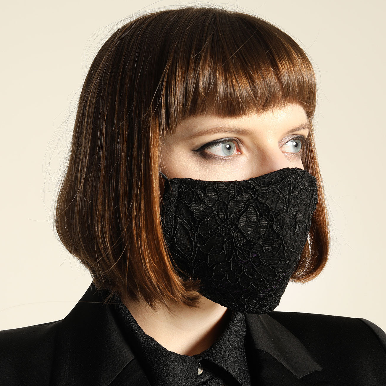 Gothic lace mask wear / M