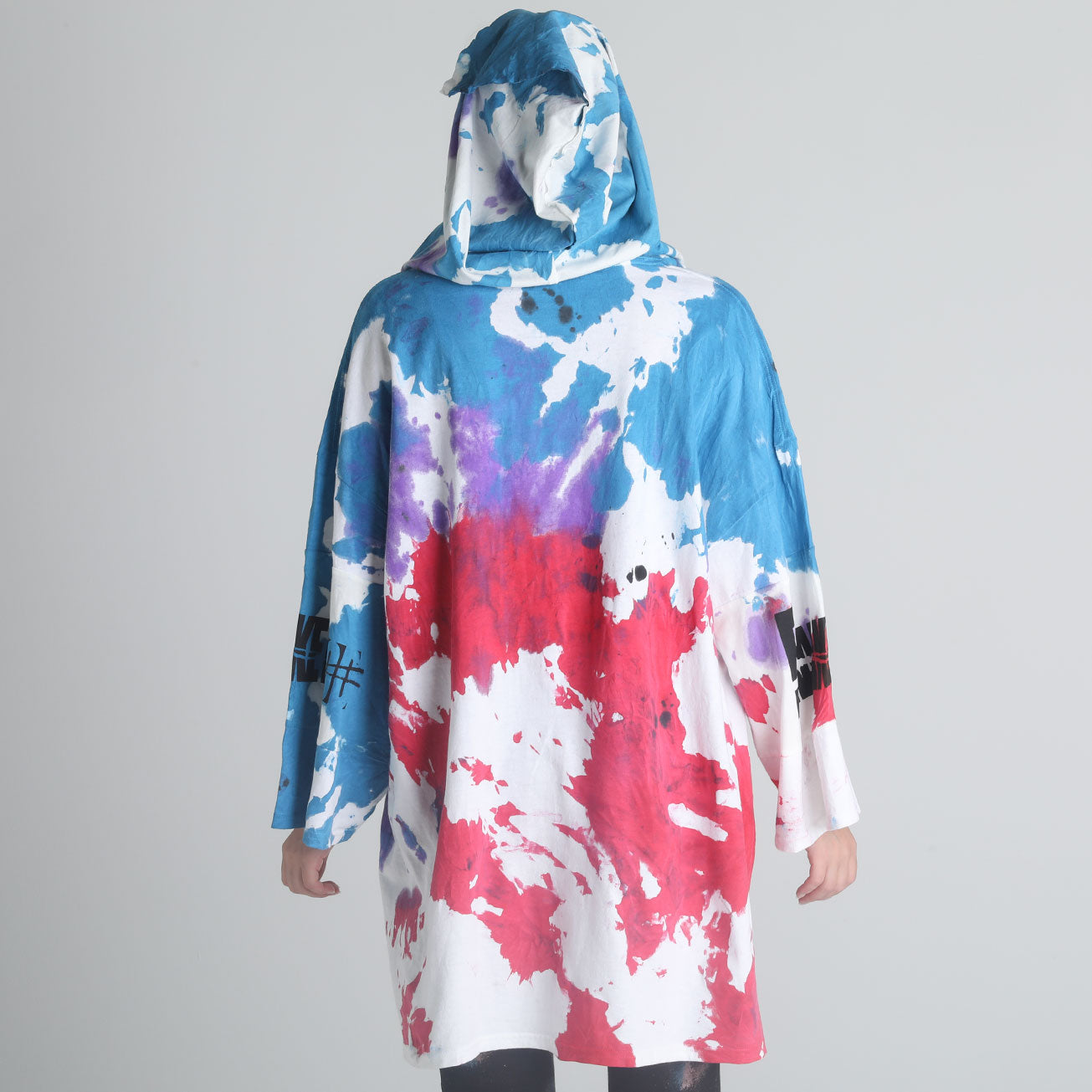 Action Paint Long Hoodie T-SH