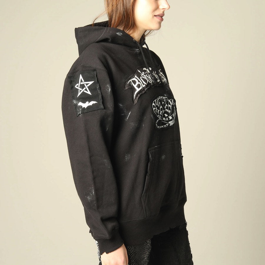 CRASH PATCH HOODIE SWEATER (3 sizes)