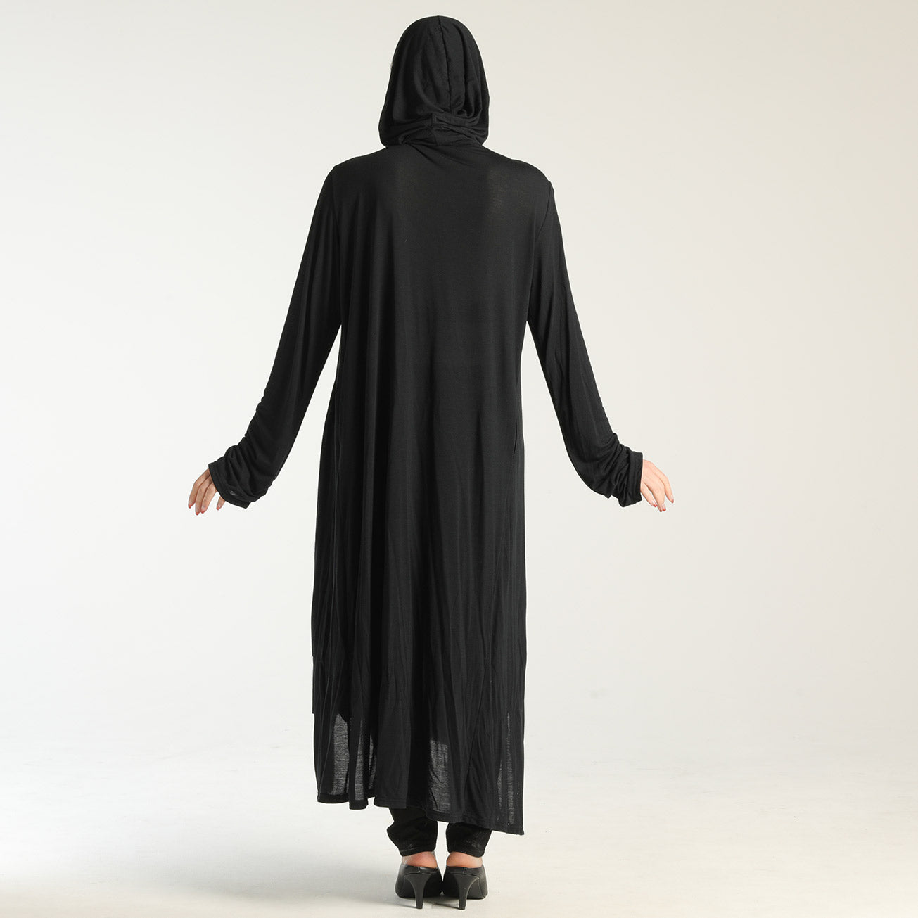 Super Long Drape Hoodie