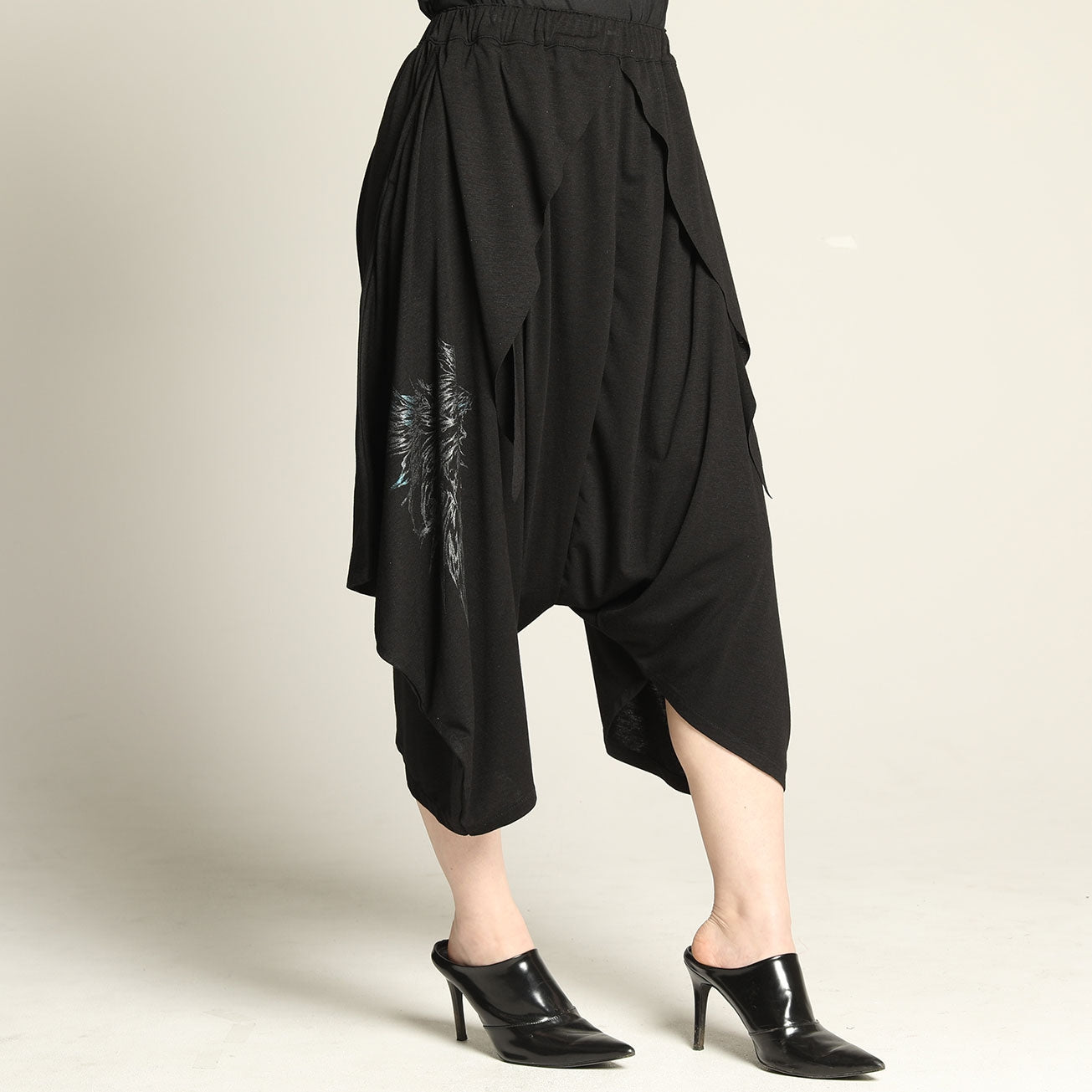 Devil Wings Drape Saruel Pants