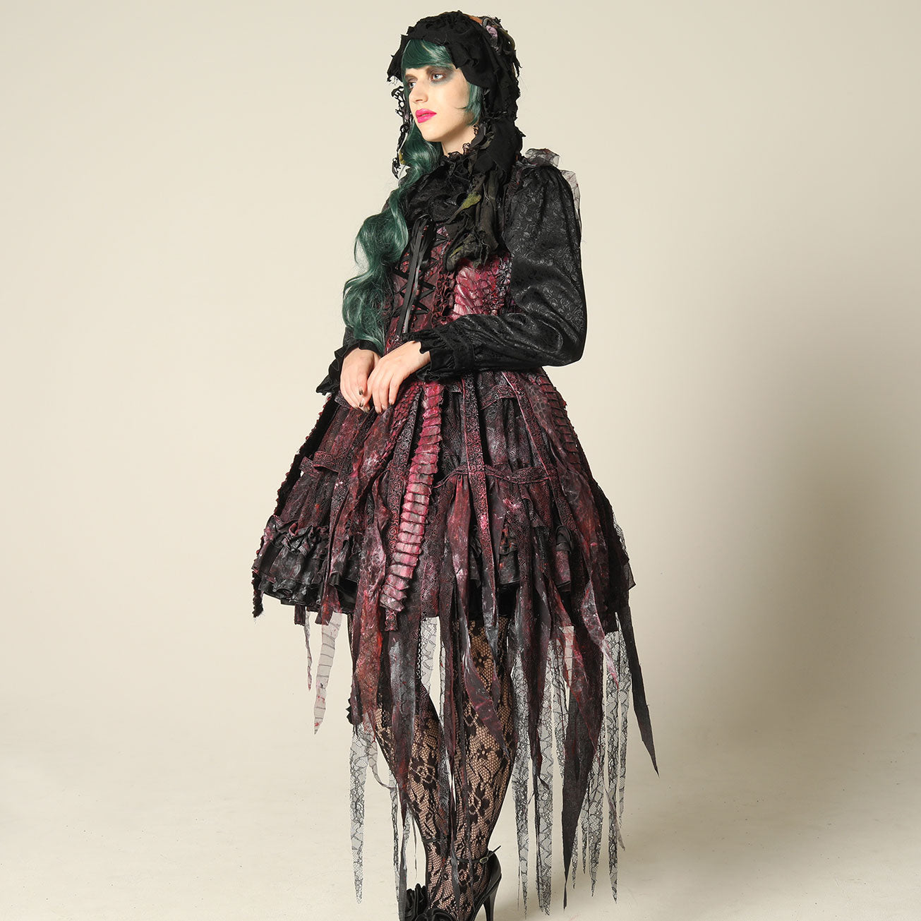 Dragon Scale Bird Cage Devil Dress