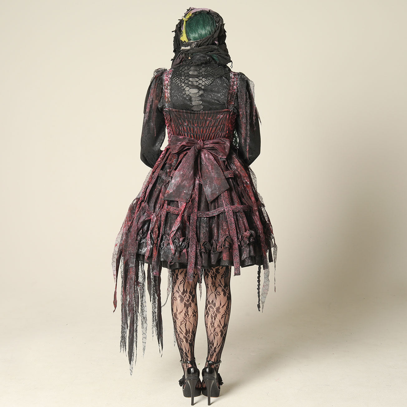 Dragon Scale Bird Cage Devil Dress