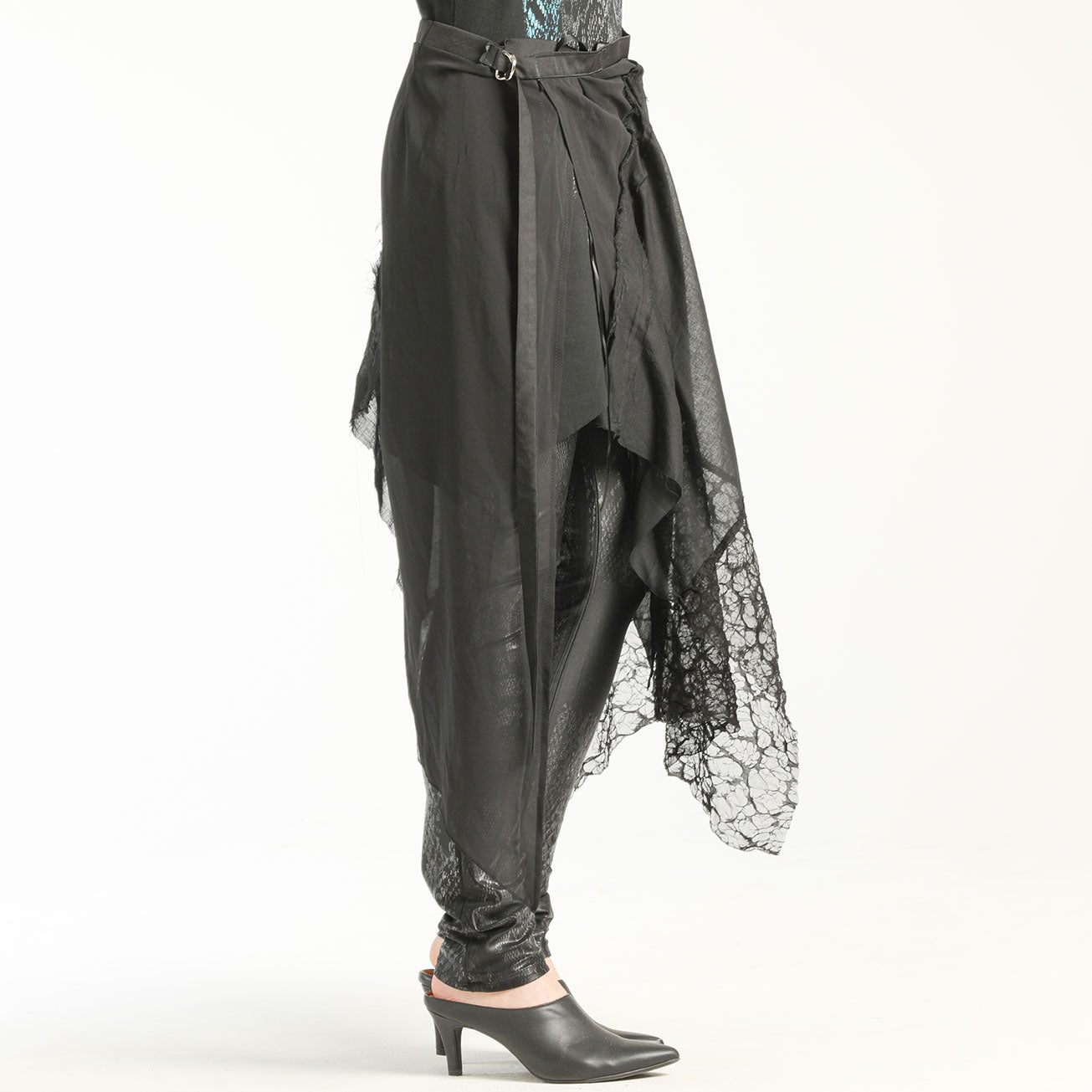 Gothic Damage Wrap Skirt