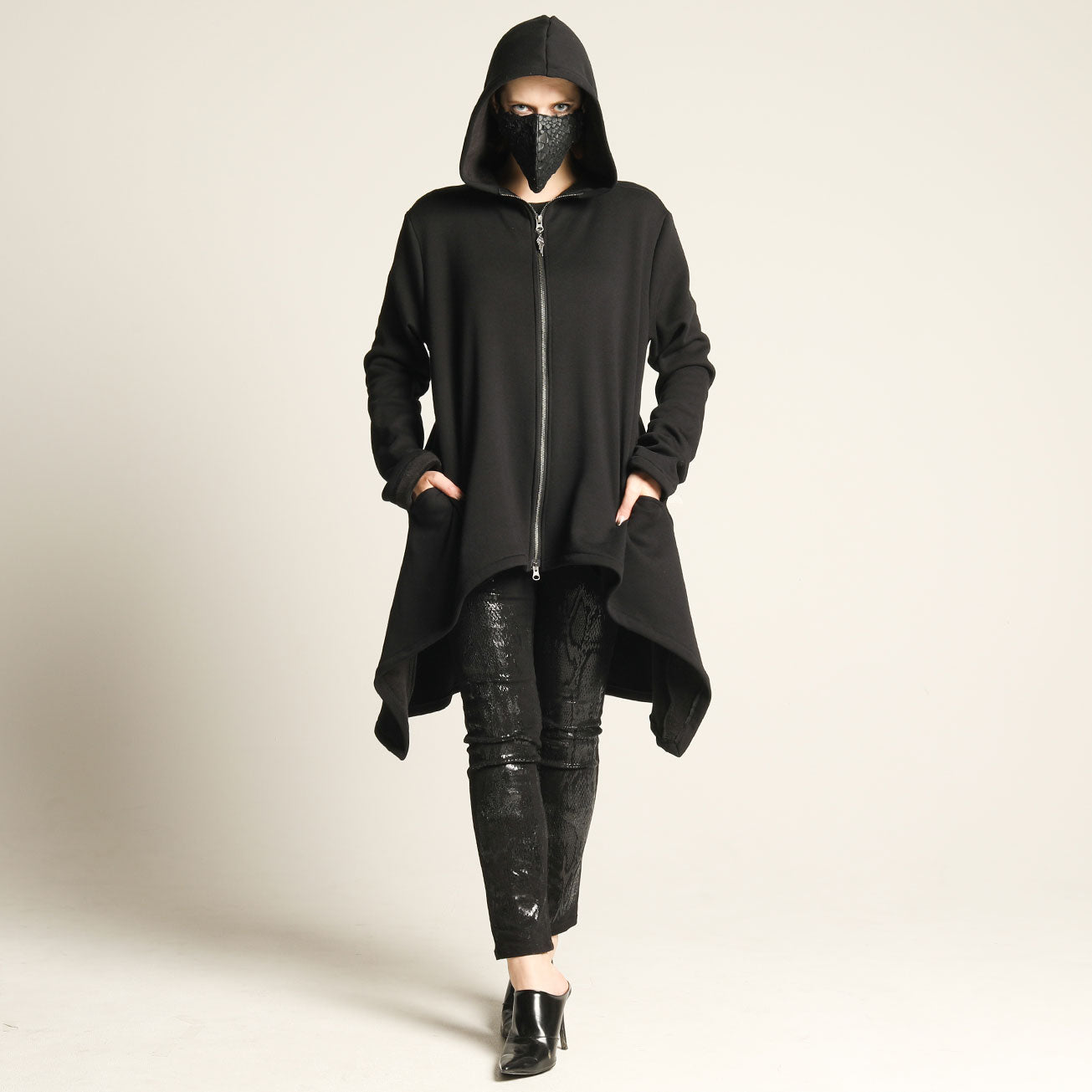 Swallow Tail Drape Hoodie