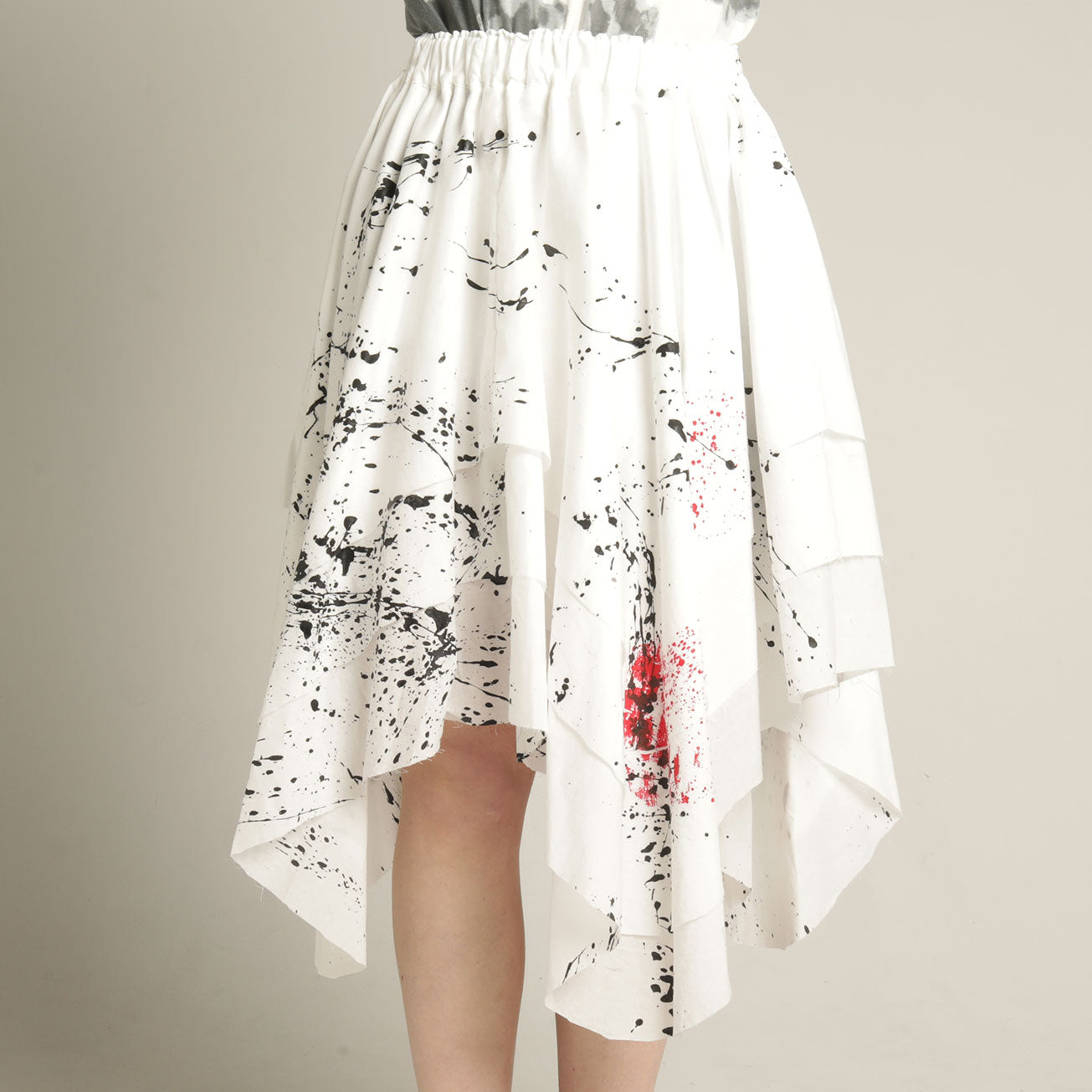 OTAMAJYAKUSHI Layered flared skirt