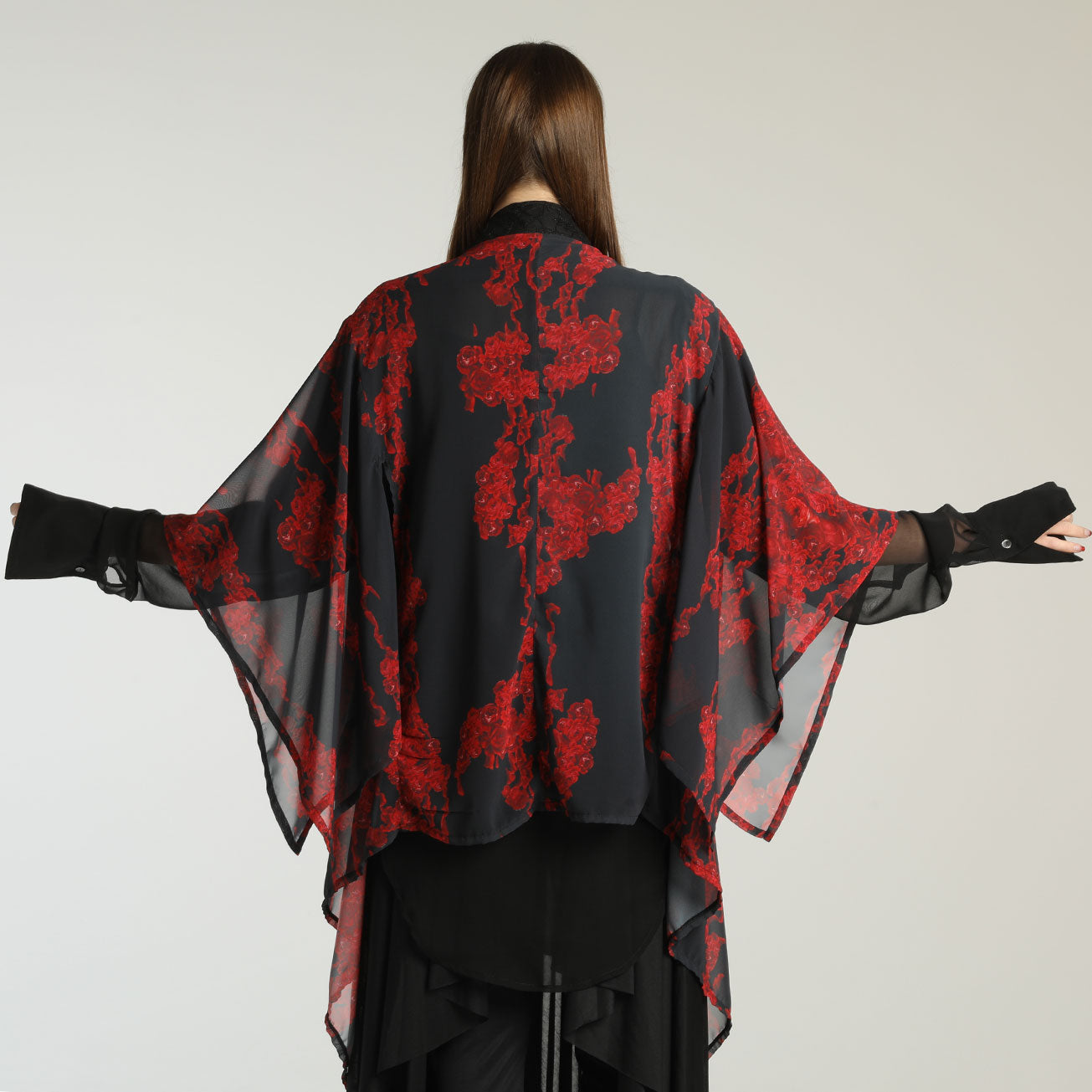 Blood Rose See-through KIMONO