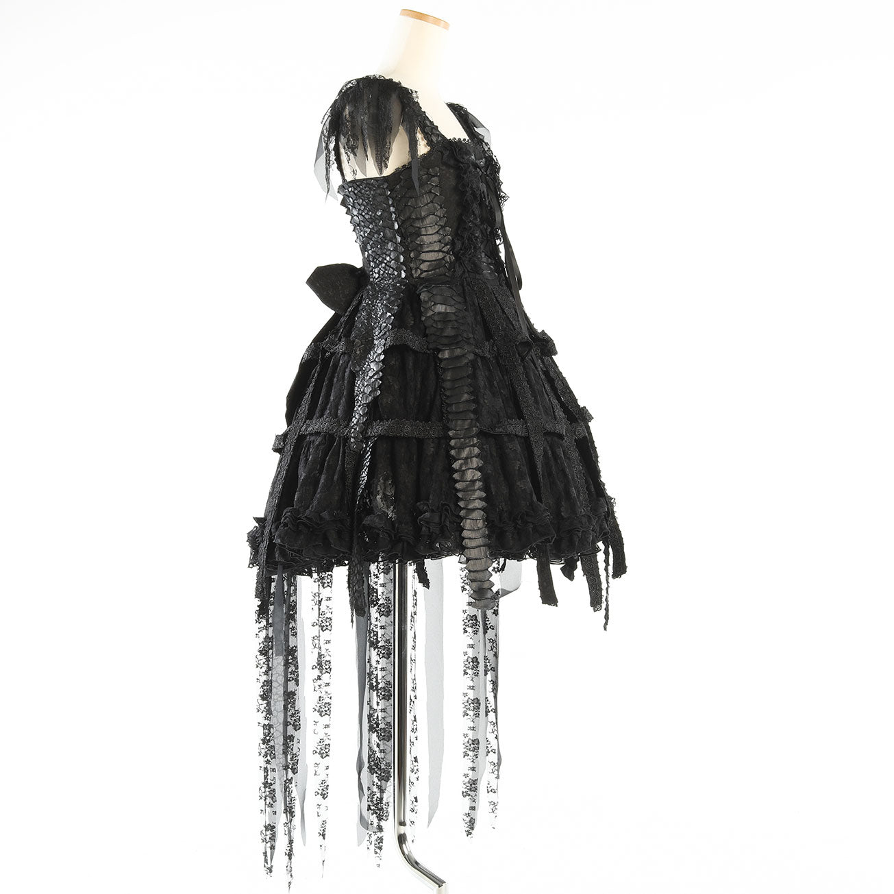 Black Dragon Bird Cage Dress
