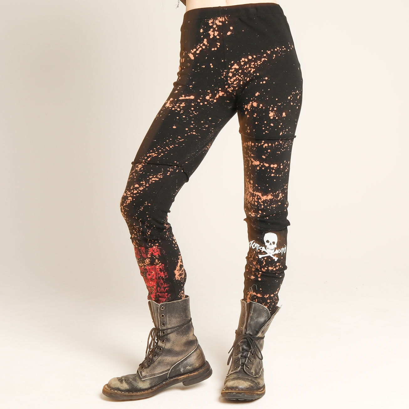 Skull Bleach Leggings