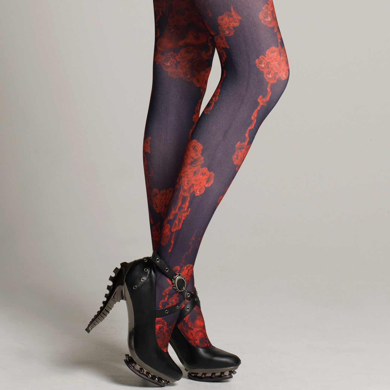 Red Bloody Rose Tights