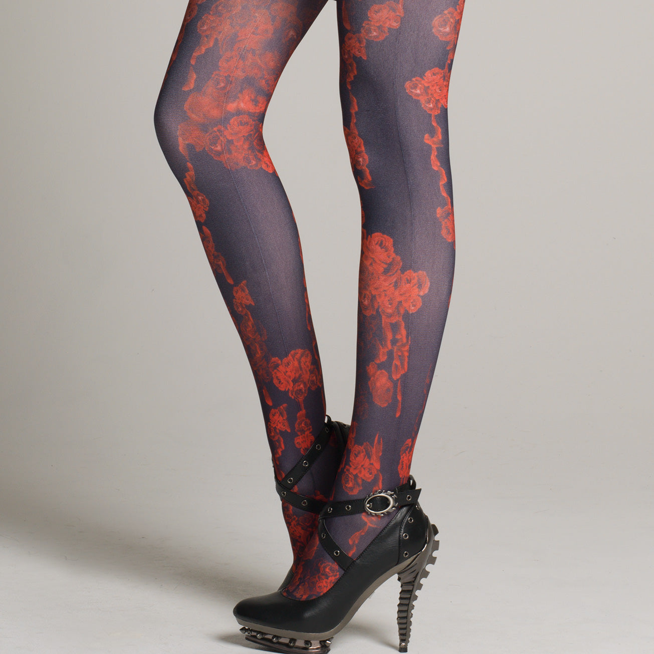 Red Bloody Rose Tights