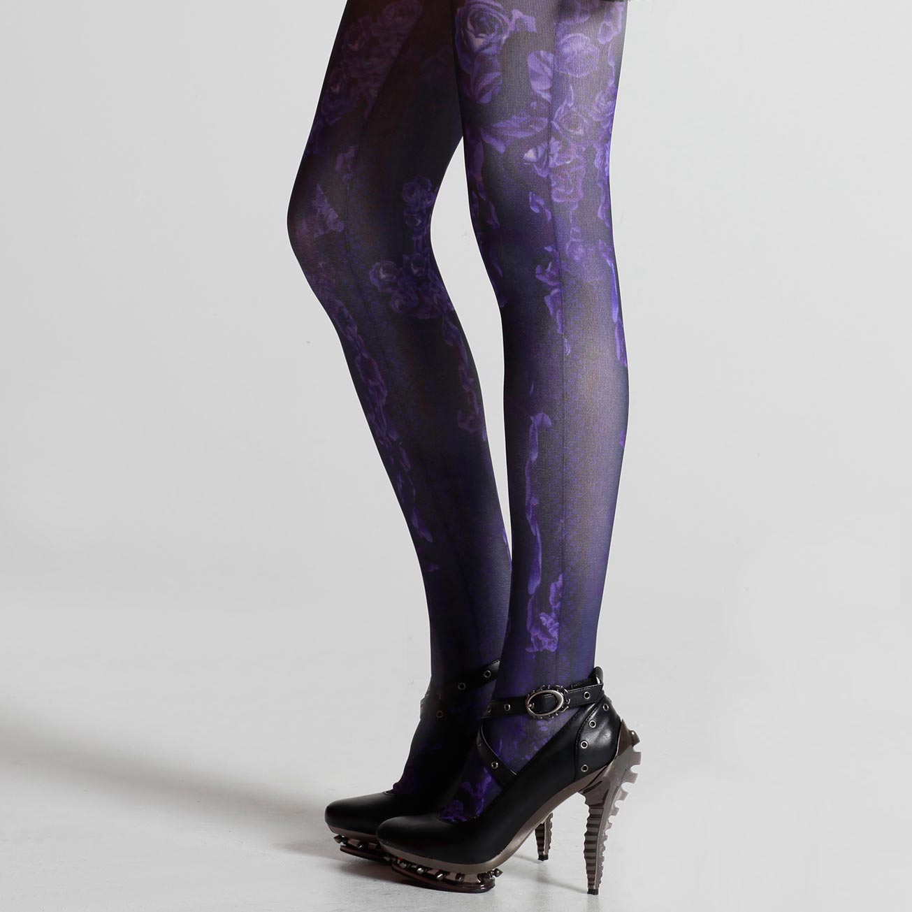 Purple Bloody Rose Tights