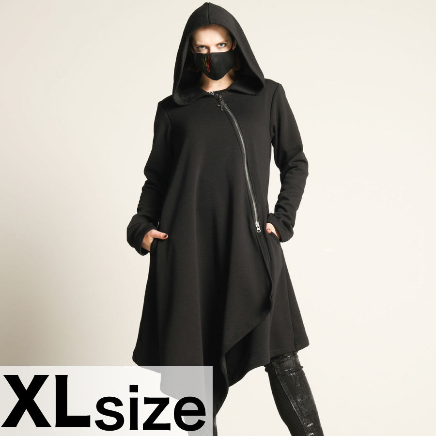 Asymmetric Long Hoodie / XL